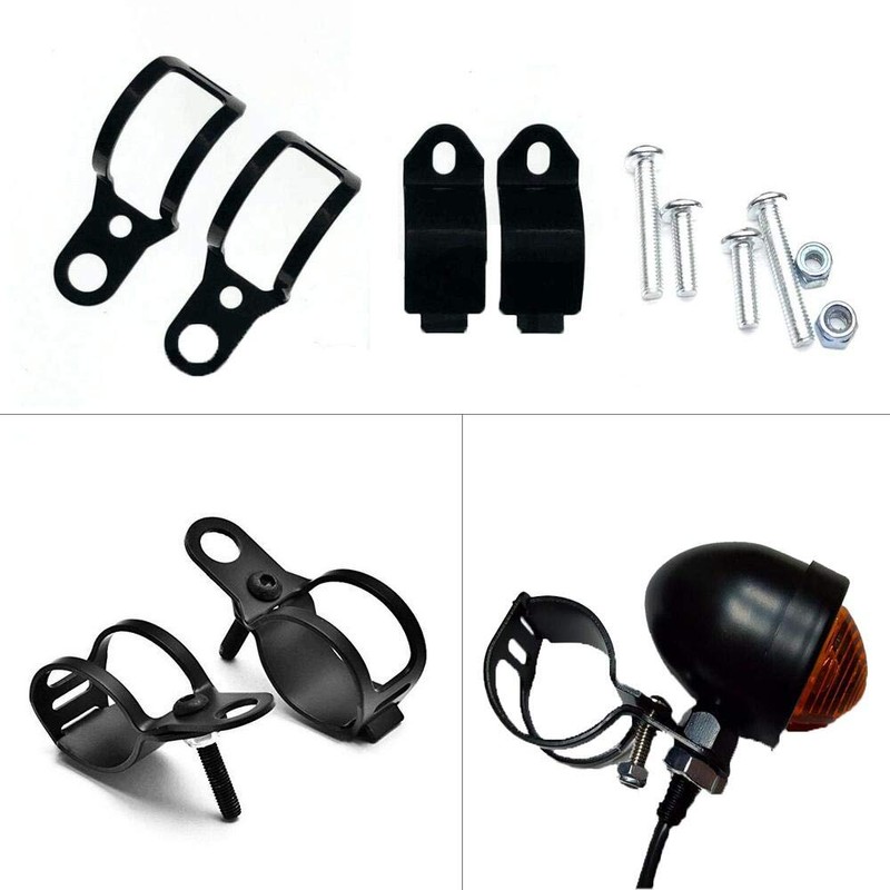 PerfecTech 1pair Metal Motorcycle Modified Turn Signal Light Indicator Mount