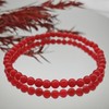CHELYQST Carnelian Bracelet - Stone of Luck,Stretch Natural Stone Crystal