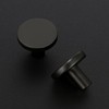 12PC Round Dresser Knobs Black Cabinet knobs， Matte Black Door