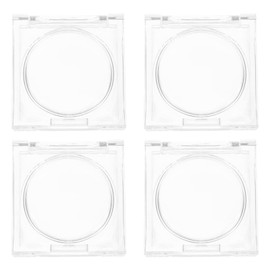 Beavorty 4pcs Blush Box Eyeshadow Box Travel Makeup Palette Lip Balm Containers Magnetic Eyeshadow Empty Eyeshadow Pans Empty Eyeshadow Palette Female Ultra Thin Square Tray