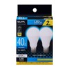 ELPA LDA4D-G-E17-G4103-2P LED Bulb Mini Krypton Shape E17 Daylight Equivalent,