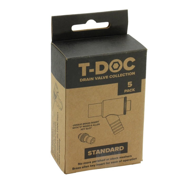 T-DOC 15mm Drain-Off Valve from TeslaUK - Standard Model. Leak-Free.