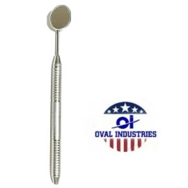 Oval Industris 🦷 Dental Mirror Handle + #4 Mouth Mirror | Premium Oral Care Instrument