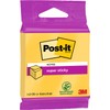 Post-it Super Sticky Notes Cube, Ultra Yellow, 270 Sheets, 76mm