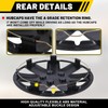 AUTOFREE 16 Inch Wheel Rim Covers Hubcaps Black Matte, Universal