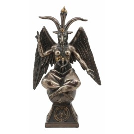 Ebros Eliphaz Levi Sabbatic Goat Baphomet Statue 9.25"Tall Solve Coagula Idol
