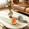 Marble Coasters Set of 4 with Display Stand, 3.9 Inch