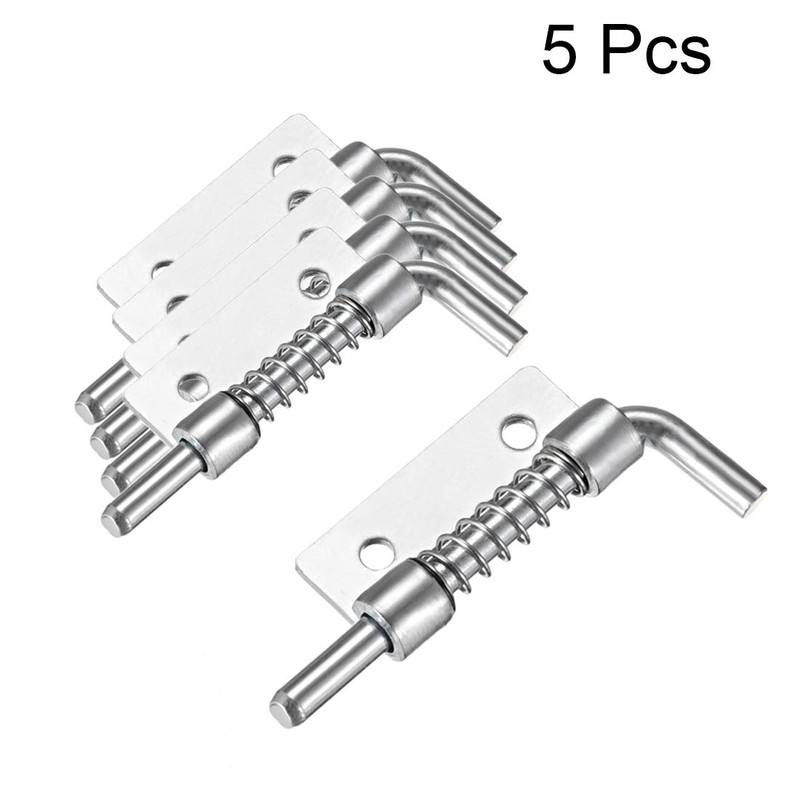 uxcell 5 Pcs Carbon Steel Lock Bolt Spring Loaded Pin