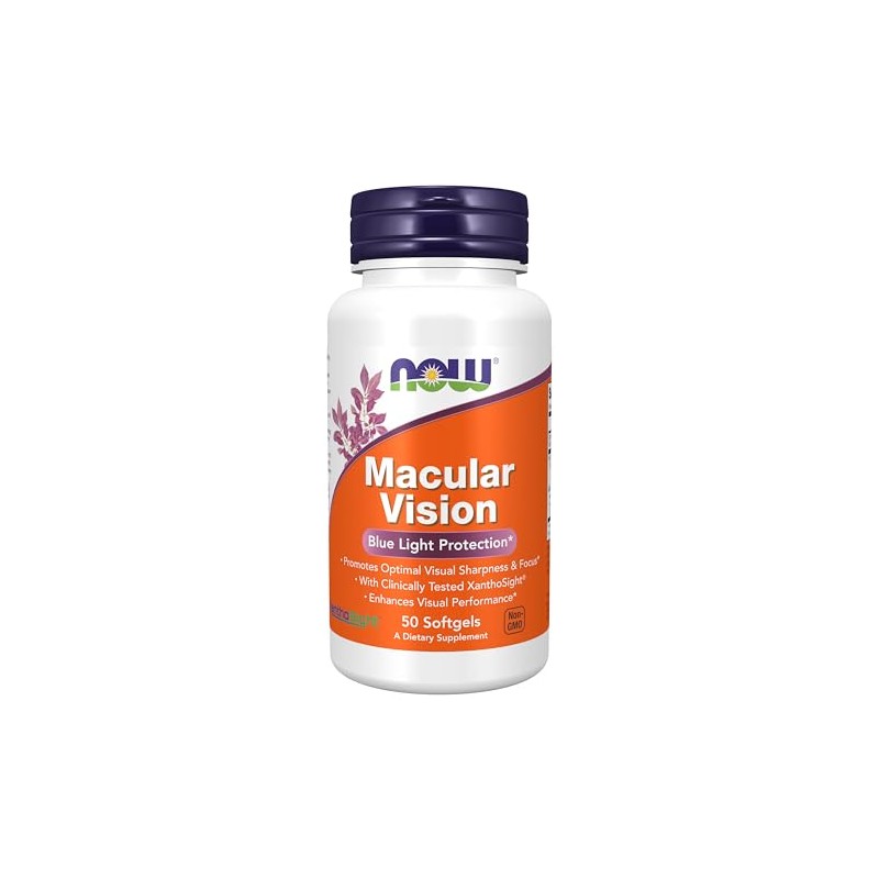 NOW Suplementos, gel de visión macular, salud ocular, soporte para