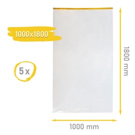 Tarpaulin Protection Bag in Various Sizes (1000 x 1800, Pack of 5, Special Size)