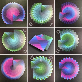 AroundSquare v2 Concept Deck of Cards Designed for Cardistry (Green/Purple)