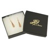 Damask Embossed Bronze Mini Teardrop Earrings