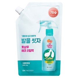 On the Body Cotton Foot Wash Your Feet Foot Shampoo Refill Pack Grapefruit Mint Flavor, 1 Pack, 1 Piece, 500ml / 온더바디 코튼풋 발을 씻자 풋샴푸 리필팩 자몽민트향, 1개입, 1개, 500ml