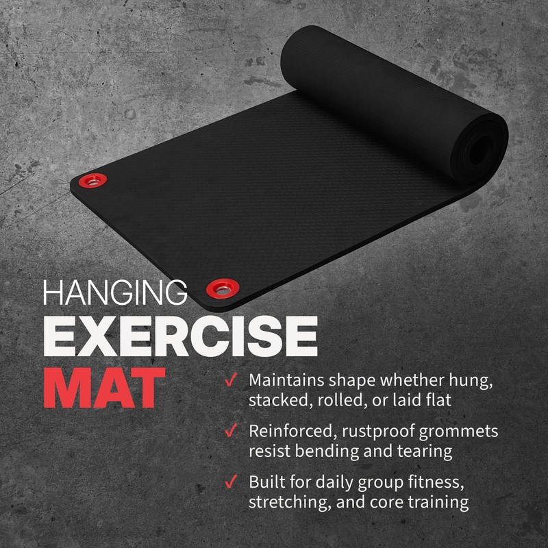 Hanging Exercise Mats for Gyms, Closed-Cell Foam Yoga & Fitness