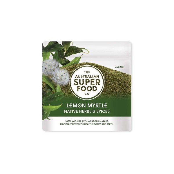 The Australian Superfood Co Ground Lemon Myrtle- Purest Source World’s Richest Natural Source of Health Nourishment - Pack of 20 Gram