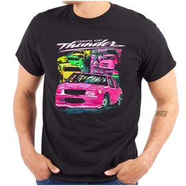 Brisco Brands Retro Days of Thunder Movie Racecar Mens Graphic T Shirt Tees Black