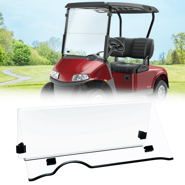 TechInovat Clear Windshield 2008-UP for EZGO RXV Golf Cart Part