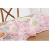 Pink Chiffon Table Runner 27x120 Inch Sheer Table Runner Overlay