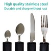 Healthman Adaptive Tableware 4-Pieces Dinnerware with Non-Slip Handle, Suitable for