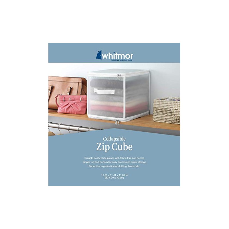 Whitmor Zippered Collapsible Cube