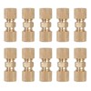 Bohaner 10 Pcs Straight Brass Brake Line Compression Fitting Unions