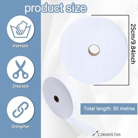 WEZCHUGHAOL 2 Rolls Jelly Roll Batting Strips, 2 1/4 Inch - Precut Cotton Blend Batting for Jelly Roll Rugs, Colossal Round Rug, Quilt & Sewing DIY Projects, Total 70 Yards