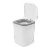 Zopnny 2 L/0.5 Gallon White Countertop Wastebasket, Mini Trash Can