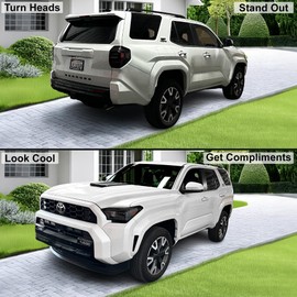 BOGAR TECH DESIGNS Full Headlight Taillight Tint Kit Compatible with Toyota 4Runner 2025-2026, Light Smoke