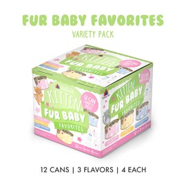 Weruva Kitten, Fur Baby Favorites Variety Pack, 3oz Can (Pack of 12)
