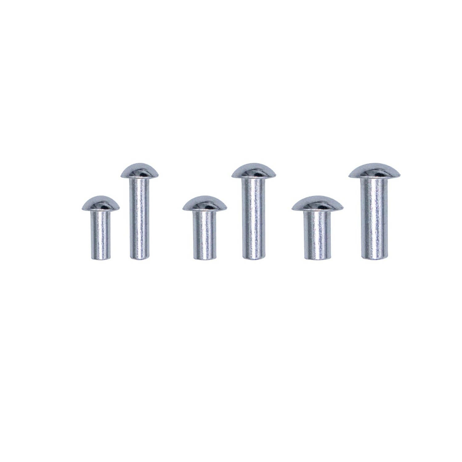 Tutuxio 280pcs M4 M5 M6 10mm 20mm Aluminum Brazier Head Rivets, Solid ...