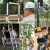 2.6M Extension Ladder Aluminium Folding Step Ladder 8.5Ft Extendable Telescoping