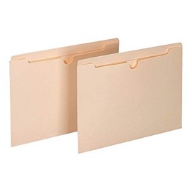 Staples 293050 Manila File Jackets With Reinforced Tab Letter Size Flat 100/Box