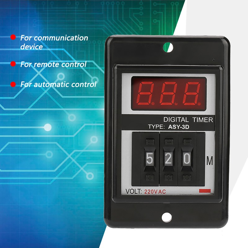 AC Delay On Timer Relay Digital Display Time Relay 0-199