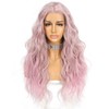 Sapphirewigs Synthetic Lace Front Wig Body Wave Heat Fiber Hair