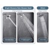 BRIGHT SHOWERS High Pressure Shower Head, 6 Inch Rain Shower