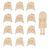 Emotion Faces Cutouts Girl, Pack of 3 Sets of 13