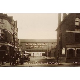 ART.COM Wall Art Prints Entrance to Tottenham Hotspur Football Ground, C. 1906, Sports Decor, 18" x 12"