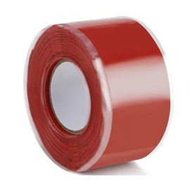 Marlaaiorg Self Fusing Silicone Tape 1 in x 5 Ft Waterproof Flexible Self Amalgamating Tape for Hose Repair Sealing Pipes Plumbing Water Emergency Pipeline Repair and Electrical Cable Winding Red