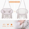 Goutime Hammock Chair, Macrame Hanging Swing Chairs with Hardware Kit,Adult