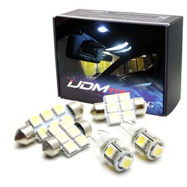 iJDMTOY Premium SMD LED Lights Interior Package Combo Compatible with 2007-up Infiniti G25 G35 G37 Sedan, Xenon White