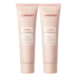 Gel Exfoliante Facial, Gel de Limpieza Facial -100g- QUARXERY Gel Exfoliante Facial Limpiador con Niacinamida - Cuidado de la Piel Purificante Profundo Reduce Poros para Piel Grasa, Seca y Mixta
