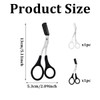 2 Pcs Eyebrow Scissors With Comb Eyebrow Scissors Scissors Stainless