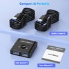 USB 3.0 Switch, Bi-Directional USB Switcher 2 in 1 Out/1