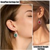 Dangle Earrings for Women Multicolor Crystal Drop Boho 9 Set