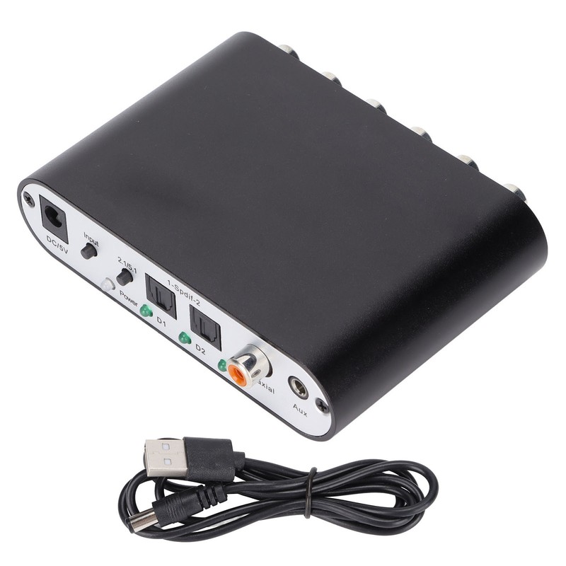 5.1 Digital Sound Decoder Converter Stereo SPDIF Coaxial AUX to