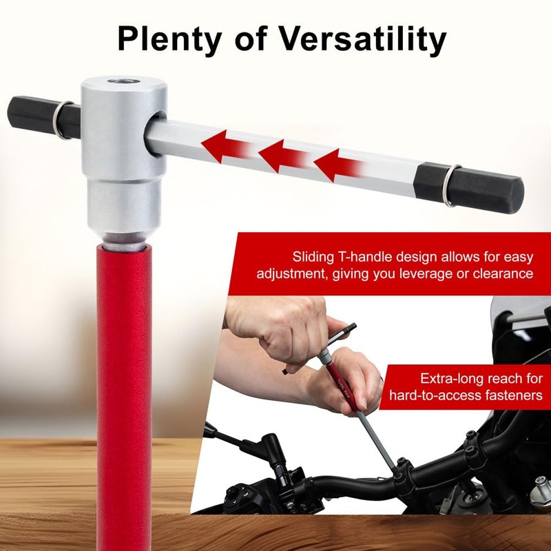 TUSK Spinning 3 way Speed Handle Hex Wrench Set 2mm,