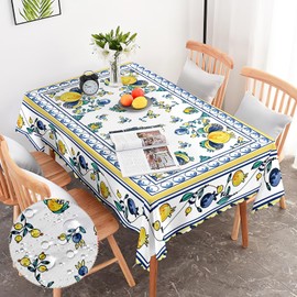 Arroganttiom Rectangle Table Cloth, Floral Rectangle Tablecloth, Stain Resistance Water Repellent and Wrinkle-Free,Table Cloth Decor for Home Kitchen Dining Party Patio Indoor and Outdoor Use, 60x102