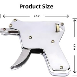 Lock Pick Gun with 5 Tips, Stainless Steel Lock Picking Kit, Locksmith Lock Picking Tool, Easy Operation, Multi-Lock Pick Tool, Lock Picking Practice Set, Door Opener for Picking Locks