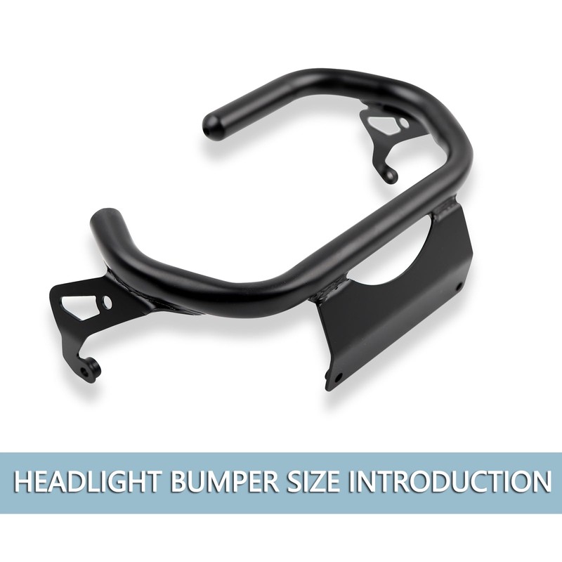 Mokuo Motorcycel Front Headlight Guard in Heavy Iron Material Compatible