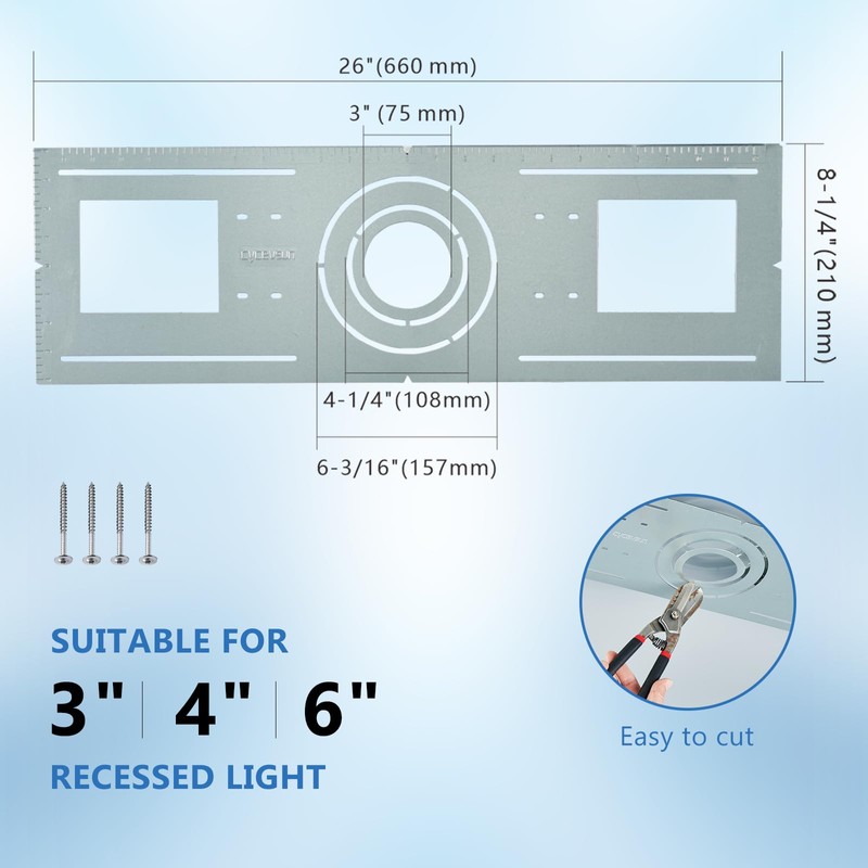 CycevSun 12 Pack New Construction Rough in Plate Pre Mounting